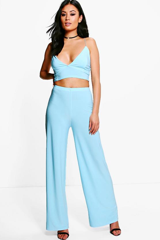 Tamar Slinky Bralet Palazzo Trouser Co-Ord